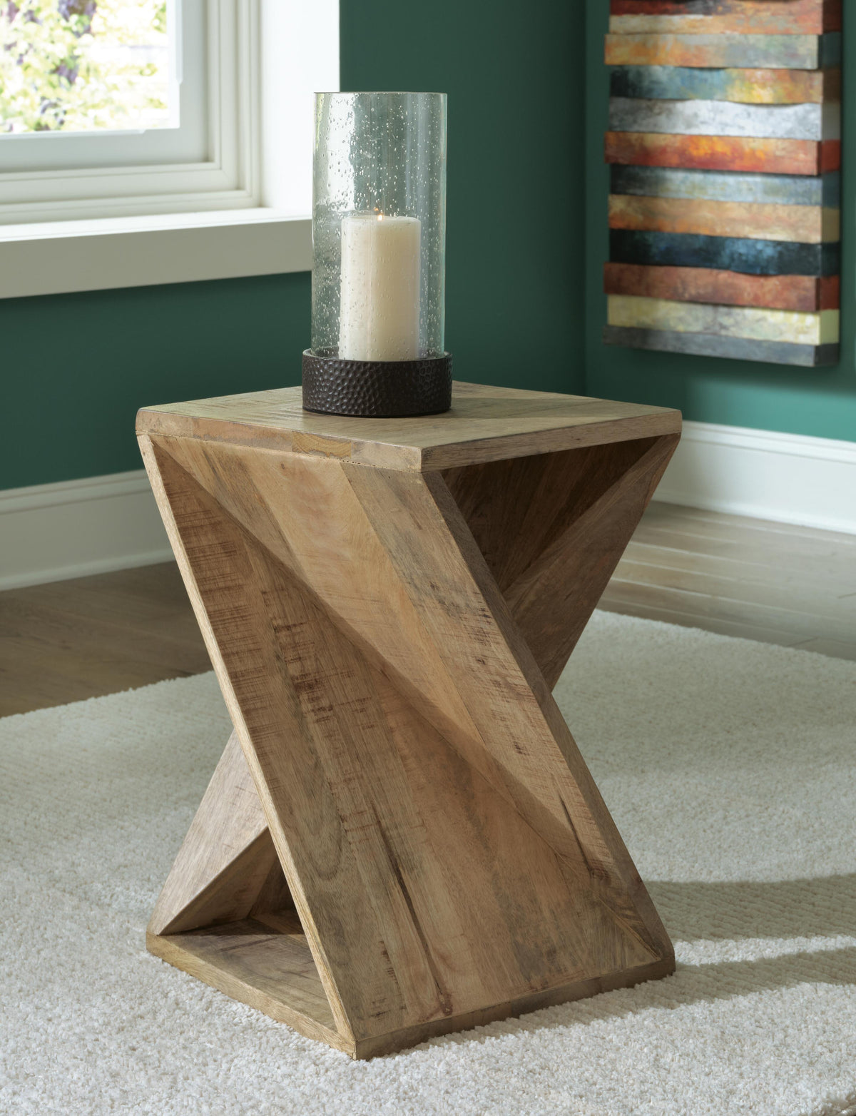 Zalemont Accent Table in Distressed Brown, alternate view 3