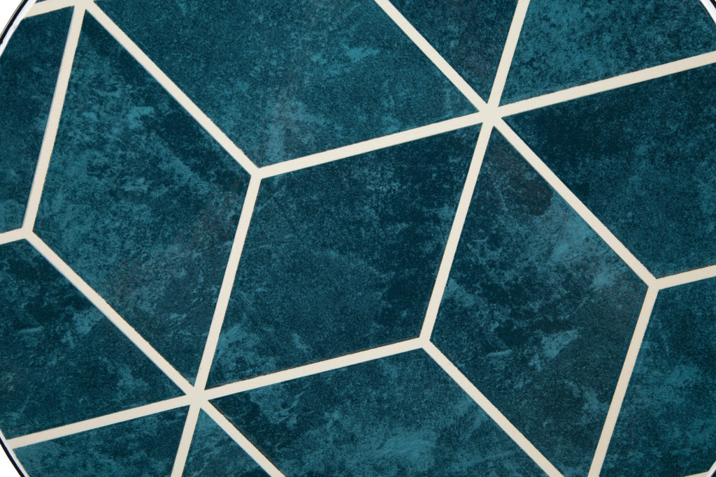 Clairbelle Accent Table (Set of 2) in Teal, detail view