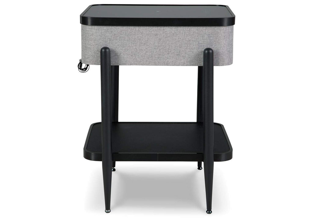 Jorvalee Accent Table with Speaker side view