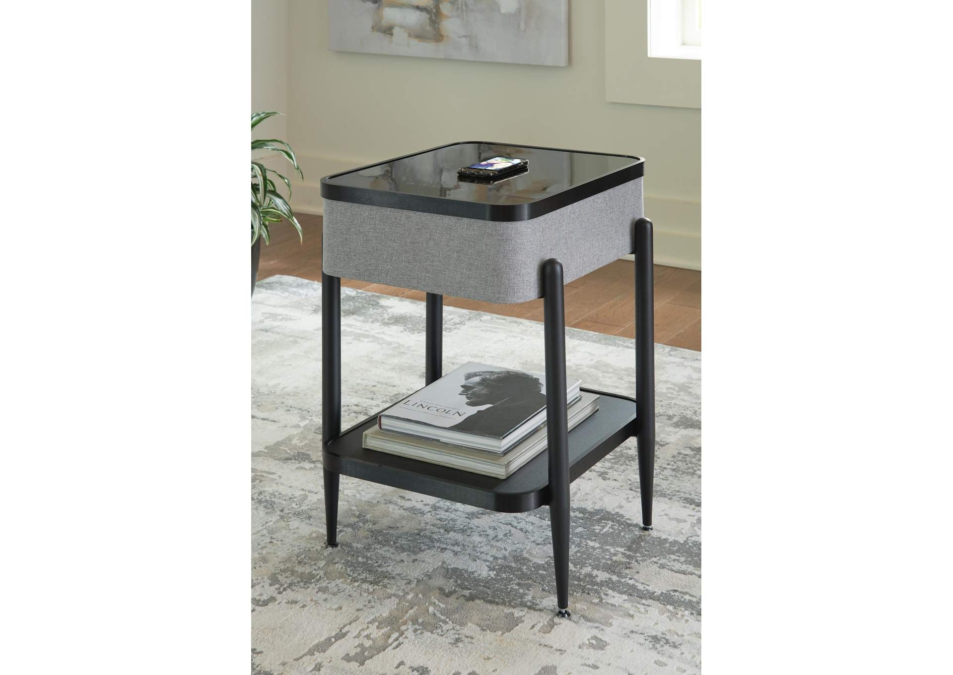 Jorvalee Accent Table with Speaker