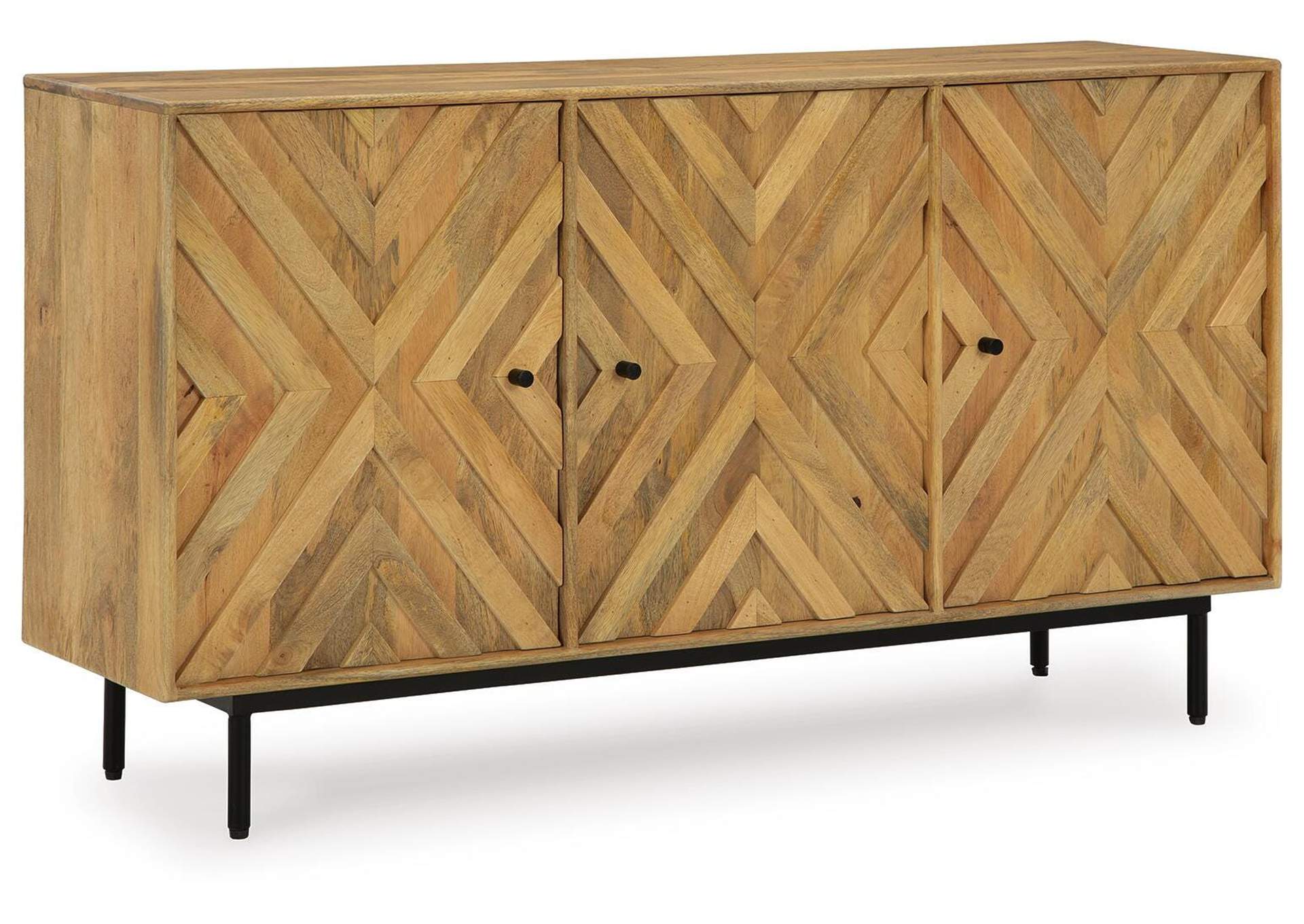 Cadewick Accent Cabinet angled view