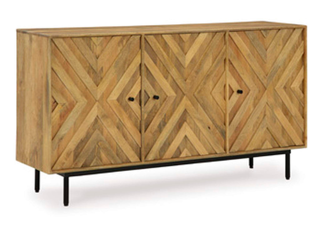 Cadewick Accent Cabinet angled view
