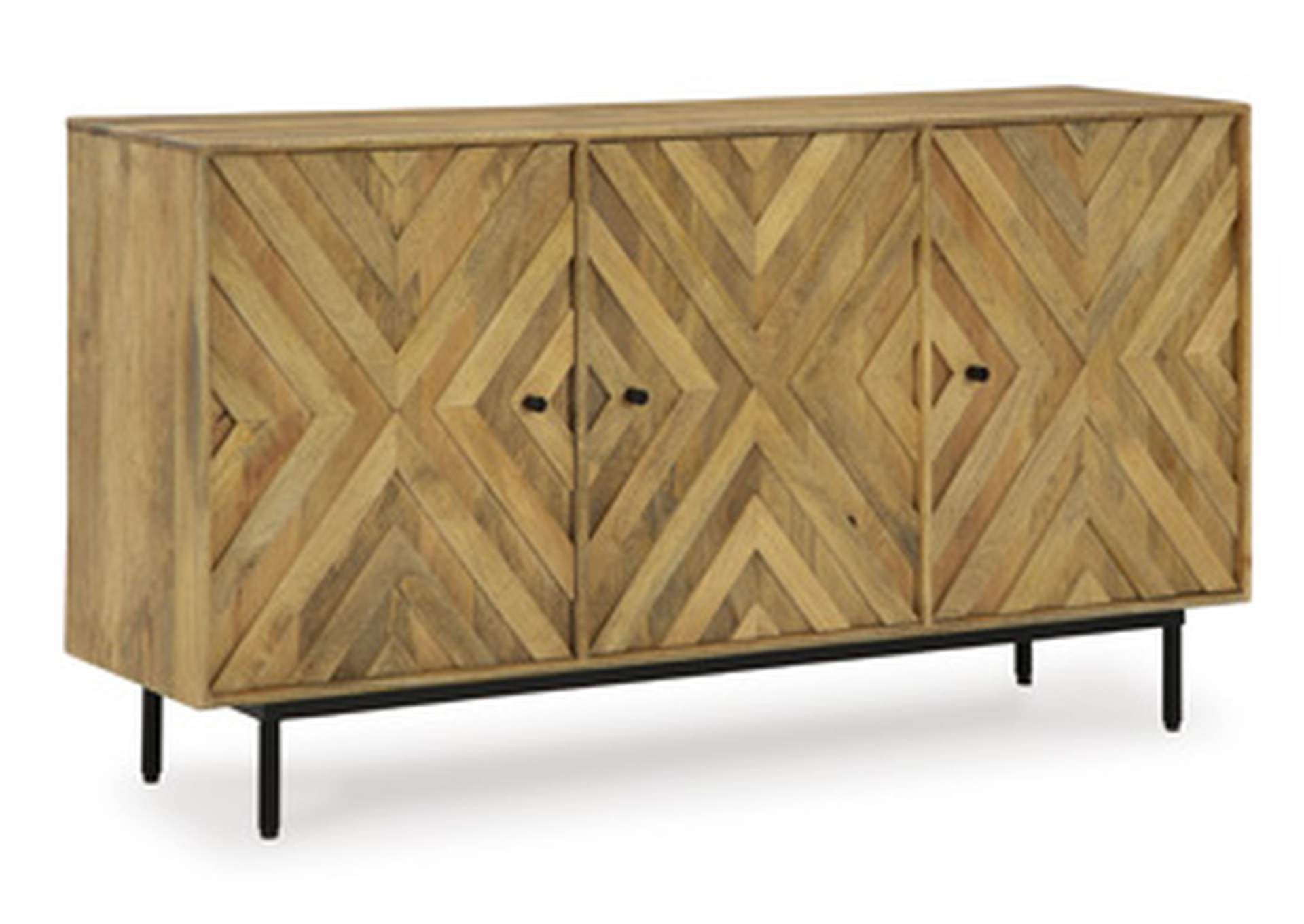 Cadewick Accent Cabinet angled view