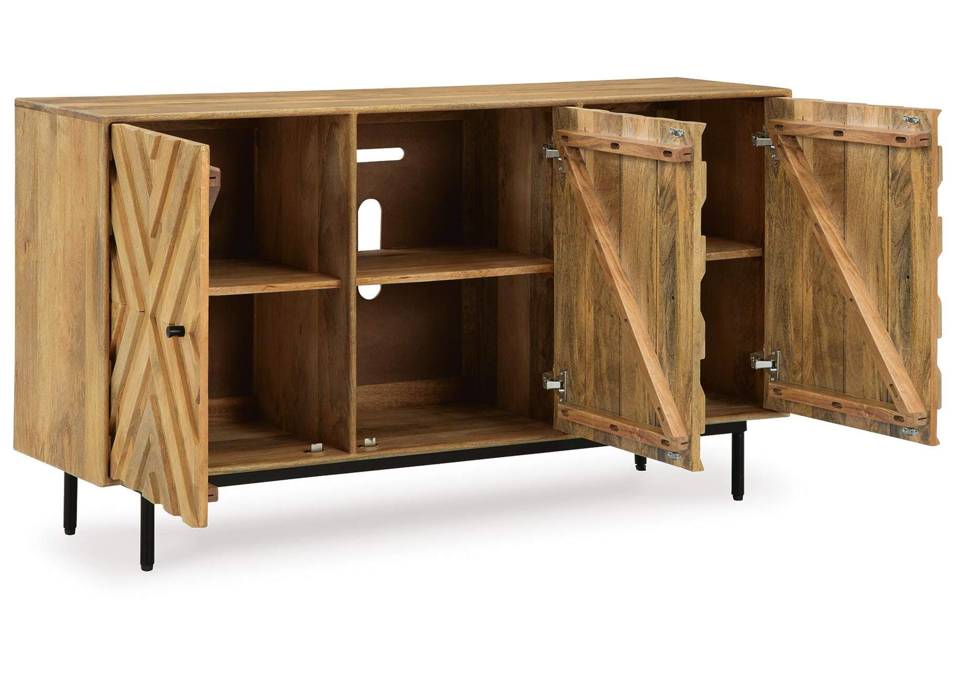 Cadewick Accent Cabinet angled view