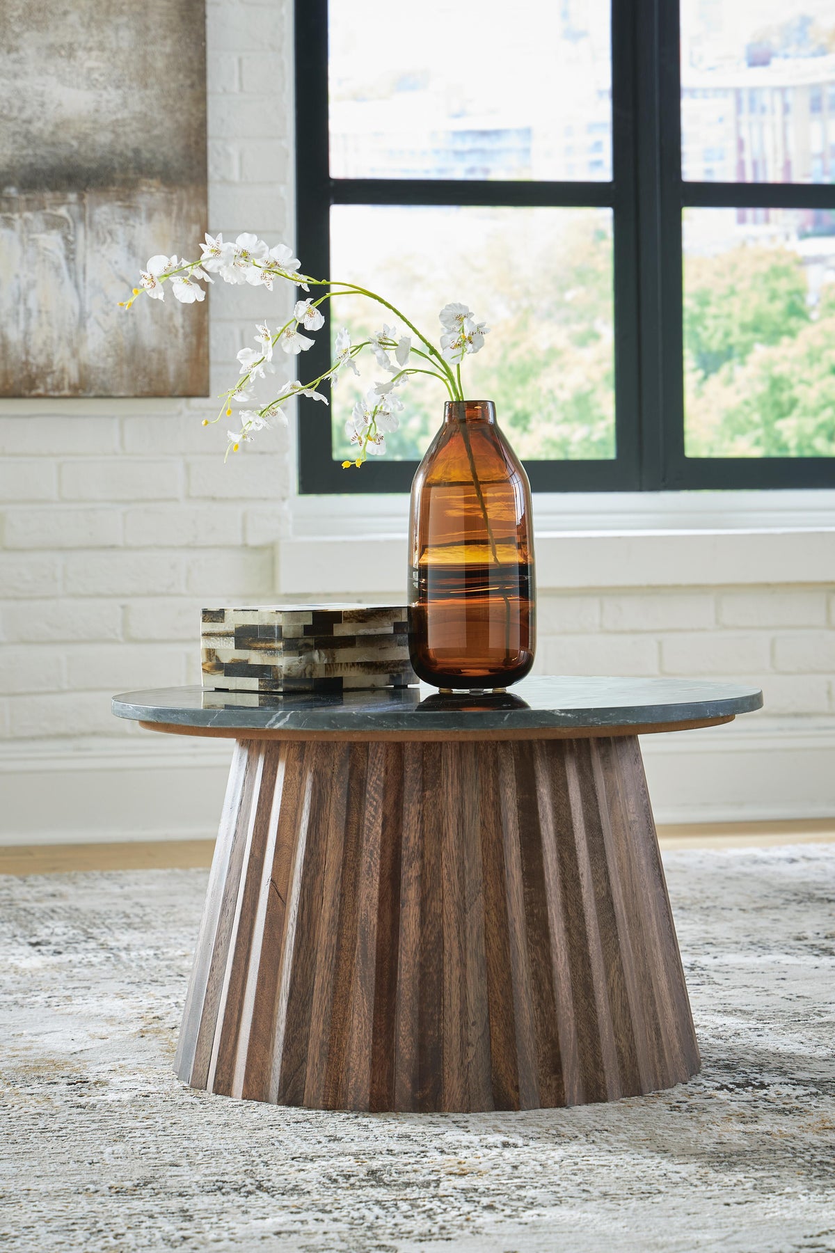 Ceilby Accent Coffee Table in Black/Brown, alternate view 3
