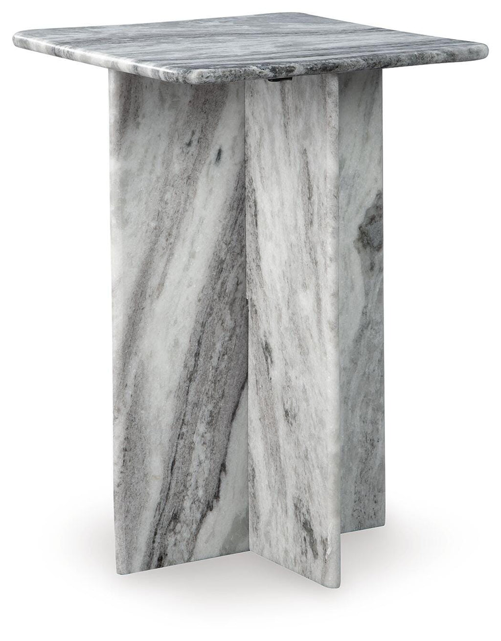 Keithwell Accent Table in Gray, angle view