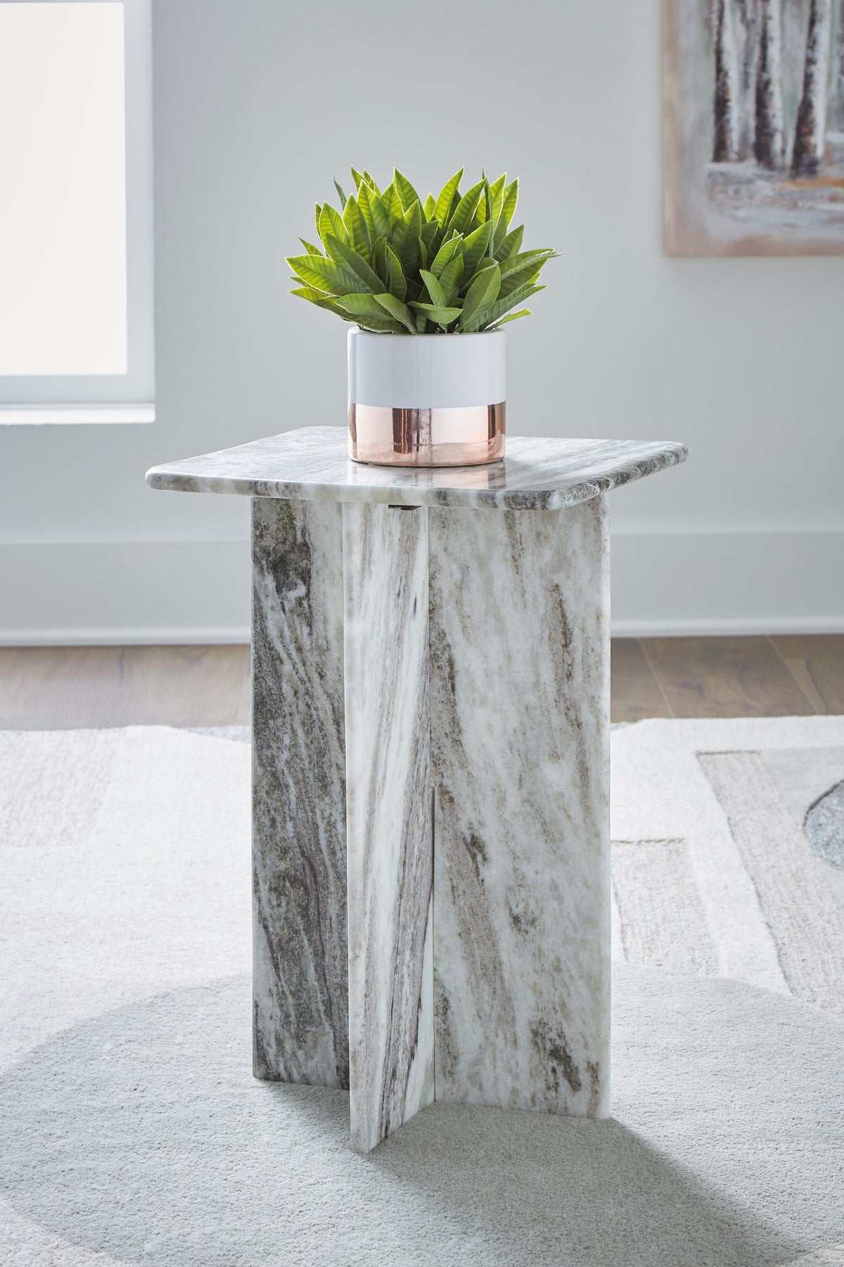 Keithwell Accent Table in Gray, alternate view 3