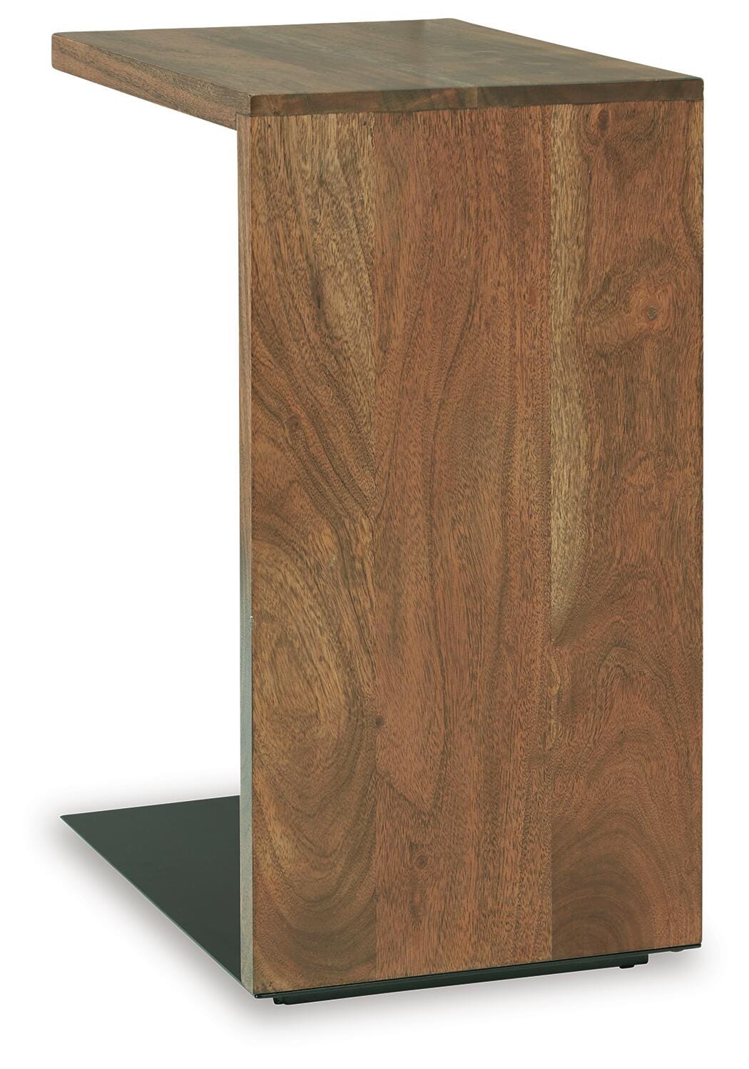 Wimshaw Accent Table in Brown/Black, back view