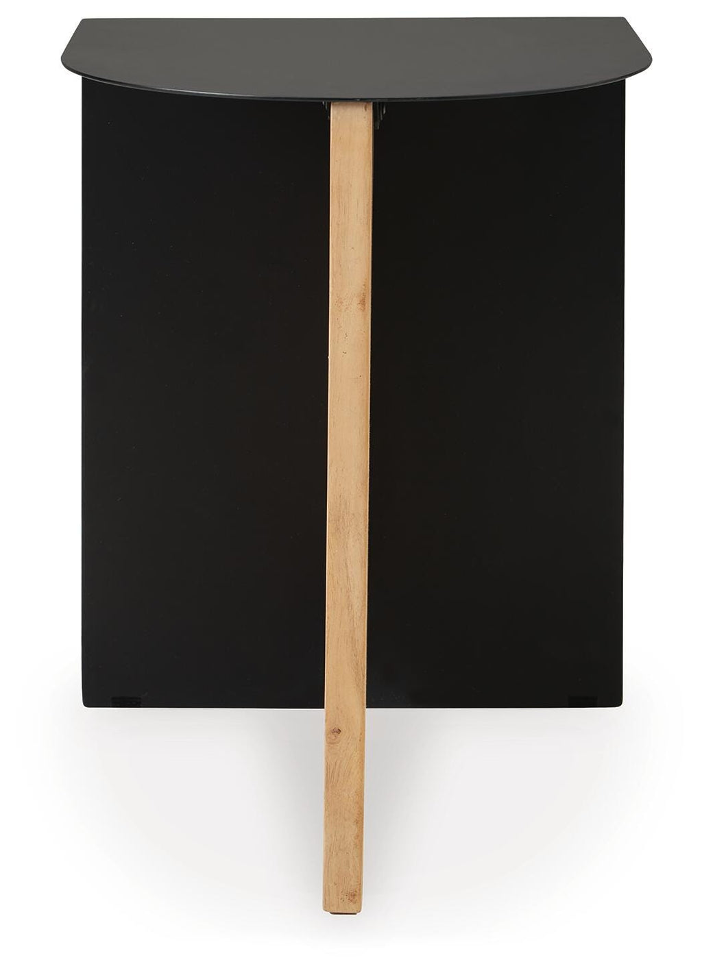 Ladgate Accent Table in Black/Natural, front view
