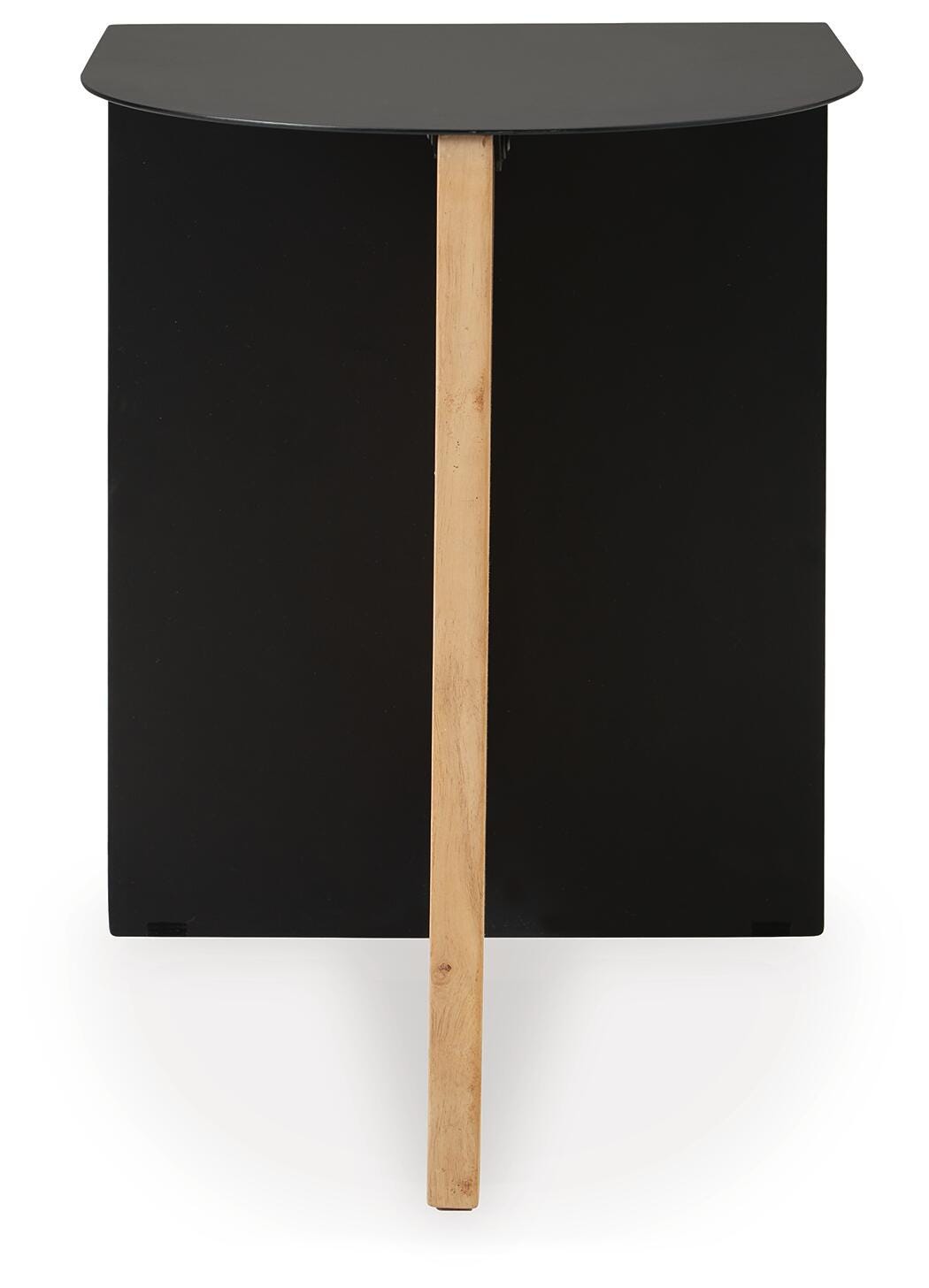 Ladgate Accent Table in Black/Natural, front view
