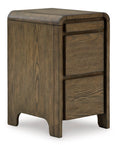 Jensworth Accent Table in Brown, closed view
