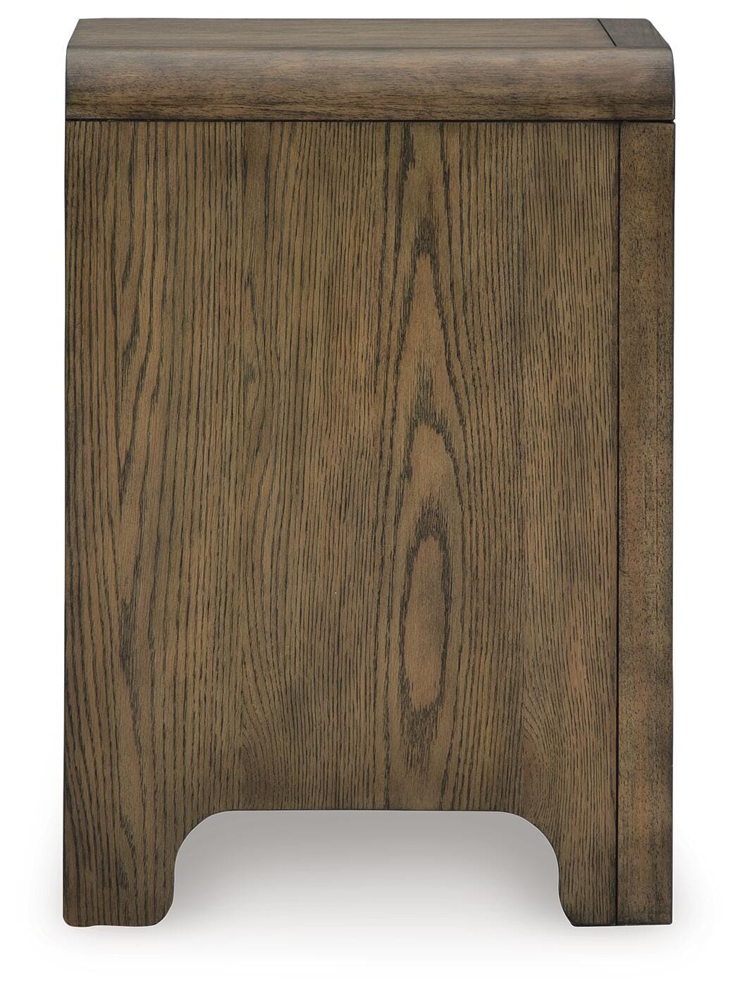 Jensworth Accent Table in Brown, side view