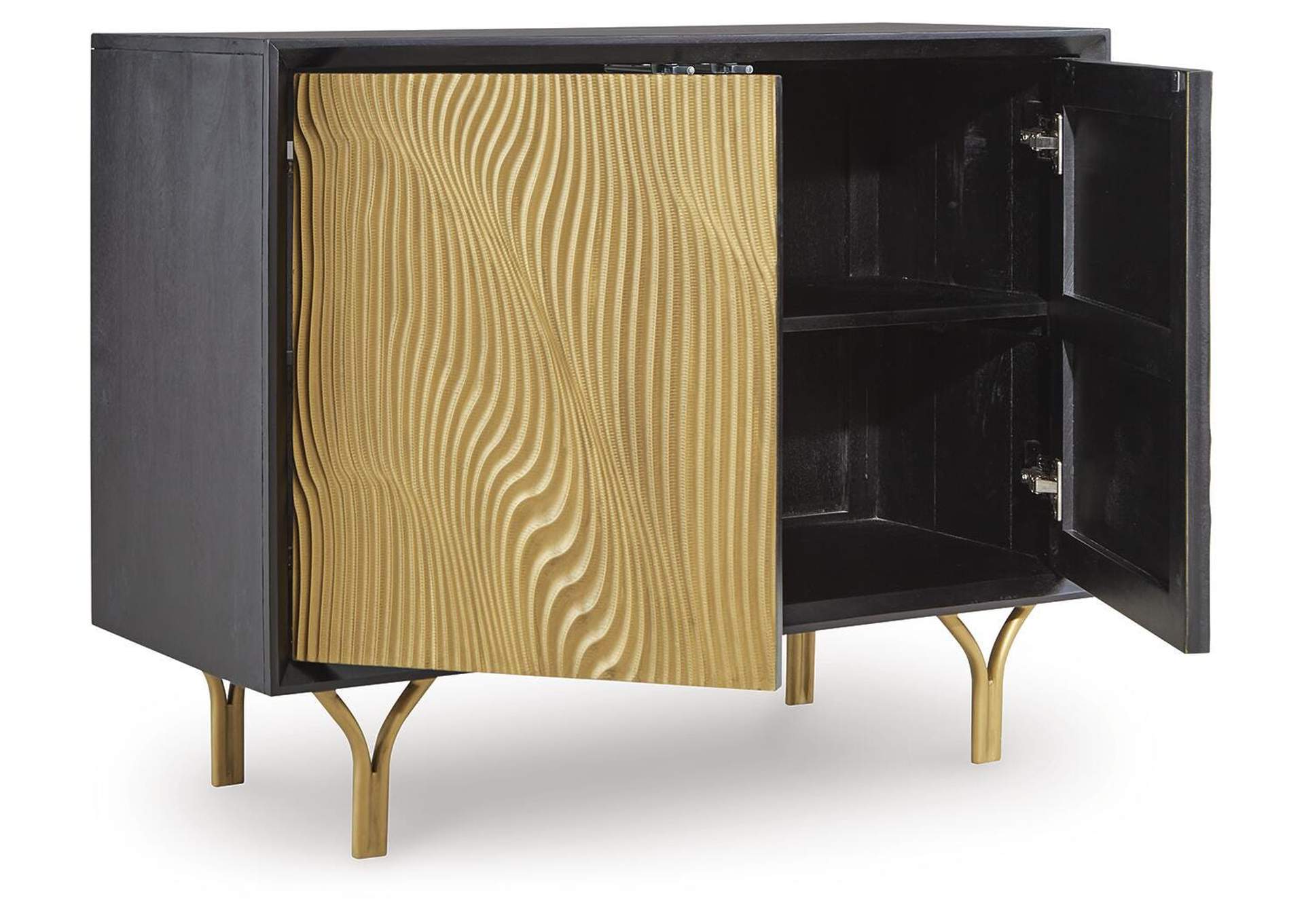 Tayner Accent Cabinet angled view