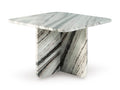 Baretton Accent Coffee Table in Black/White/Taupe, angle view