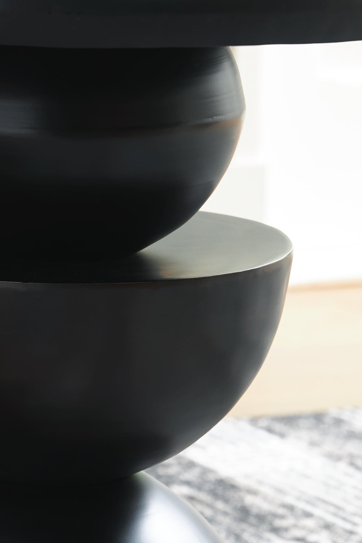 Kurtson Accent Table in Bronze Finish, detail view