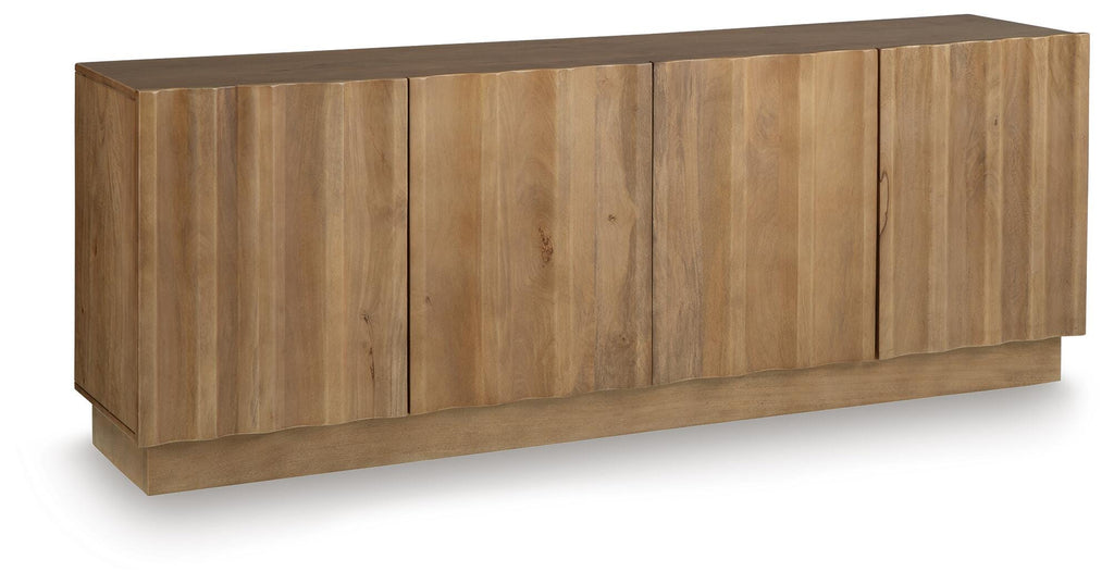 Timkins Accent Cabinet in White Washed, closed view