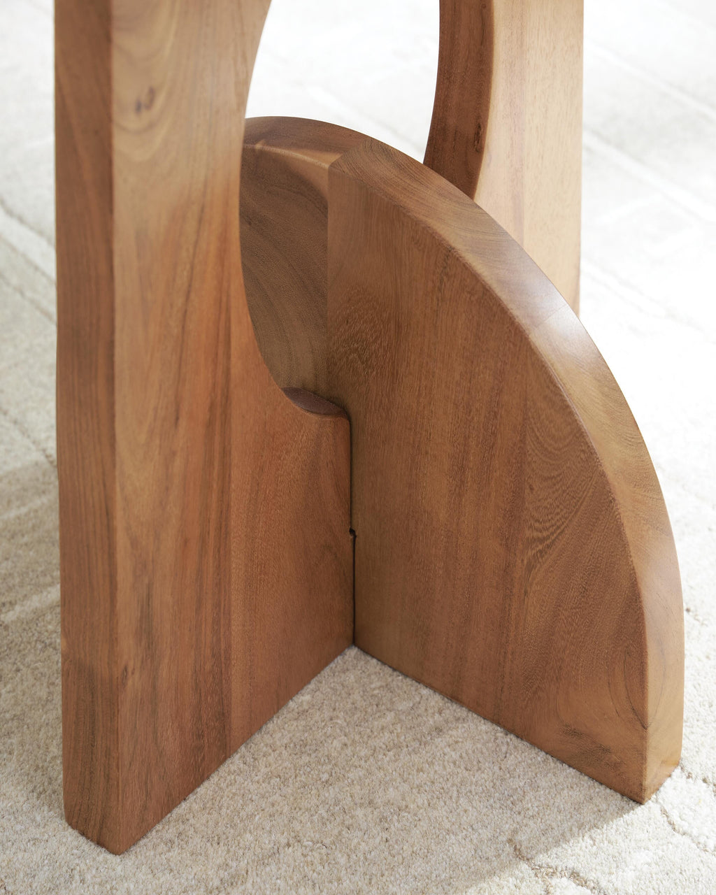 Hollbourne Accent Table in Brown, detail view
