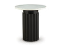 Wainstone Accent Table in Black/White