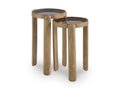 Jossor Accent Table (Set of 2) in Light Brown