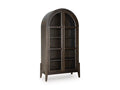 Benhall Accent Cabinet in Dark Brown, closed view