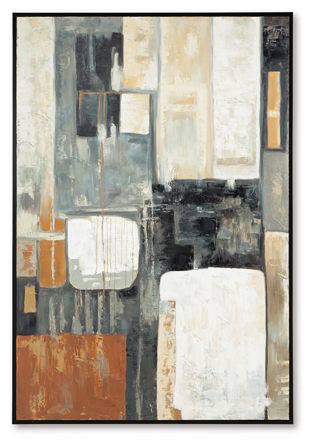 Howford Wall Art in Brown/Black/Gray, front view