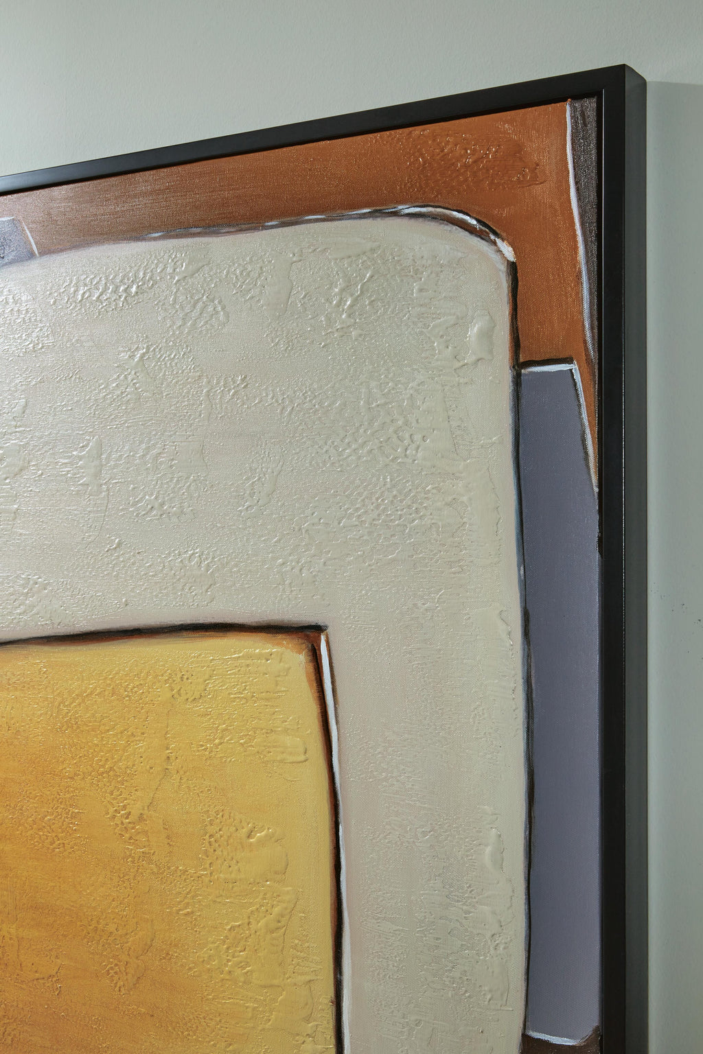 Actman Wall Art in Cream/Brown/Gray, detail view