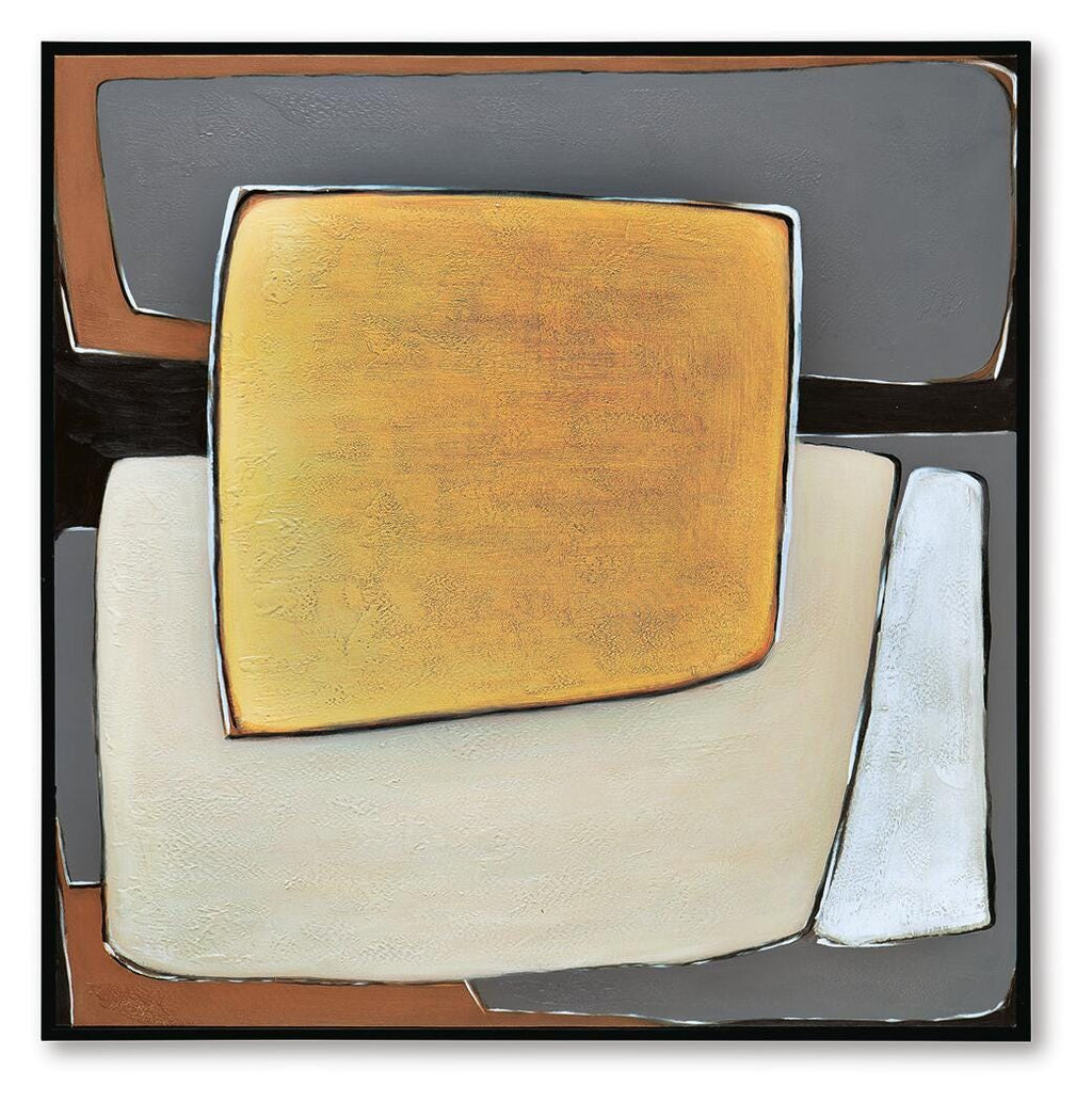 Actman Wall Art in Cream/Brown/Gray, front view