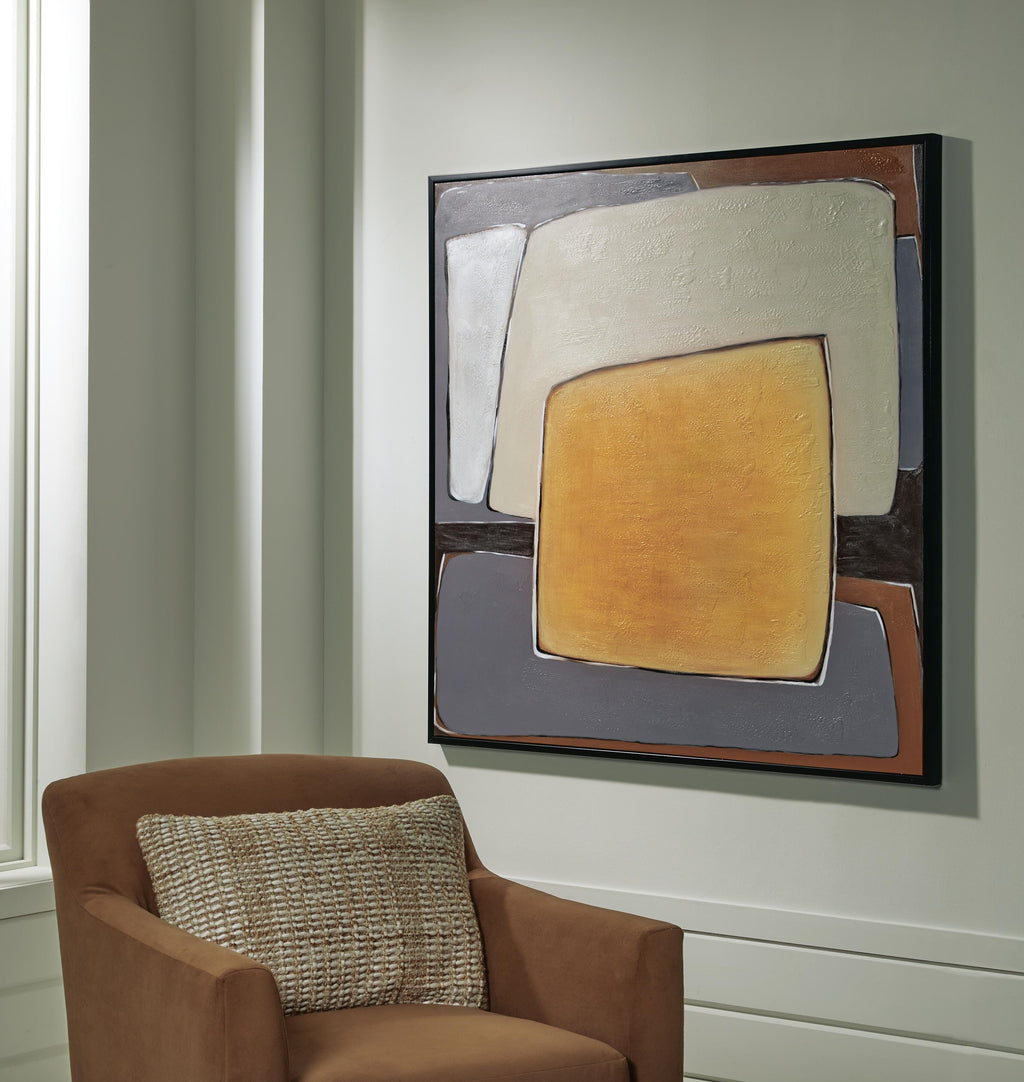 Actman Wall Art in Cream/Brown/Gray, alternate view 3