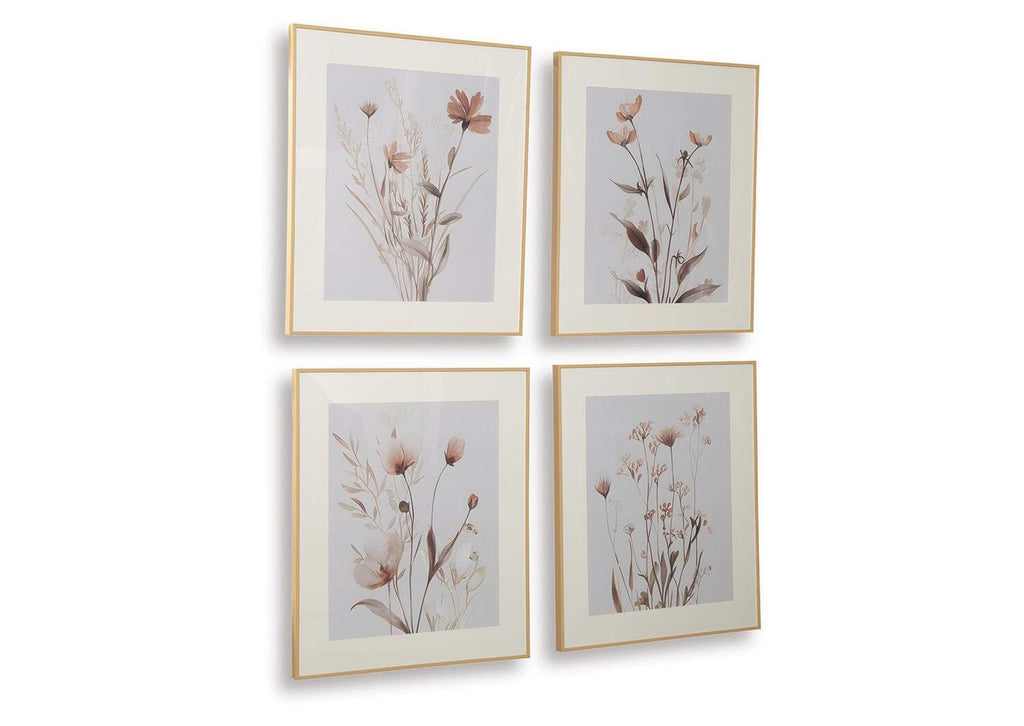 Chettings Wall Art (Set of 4) angled view