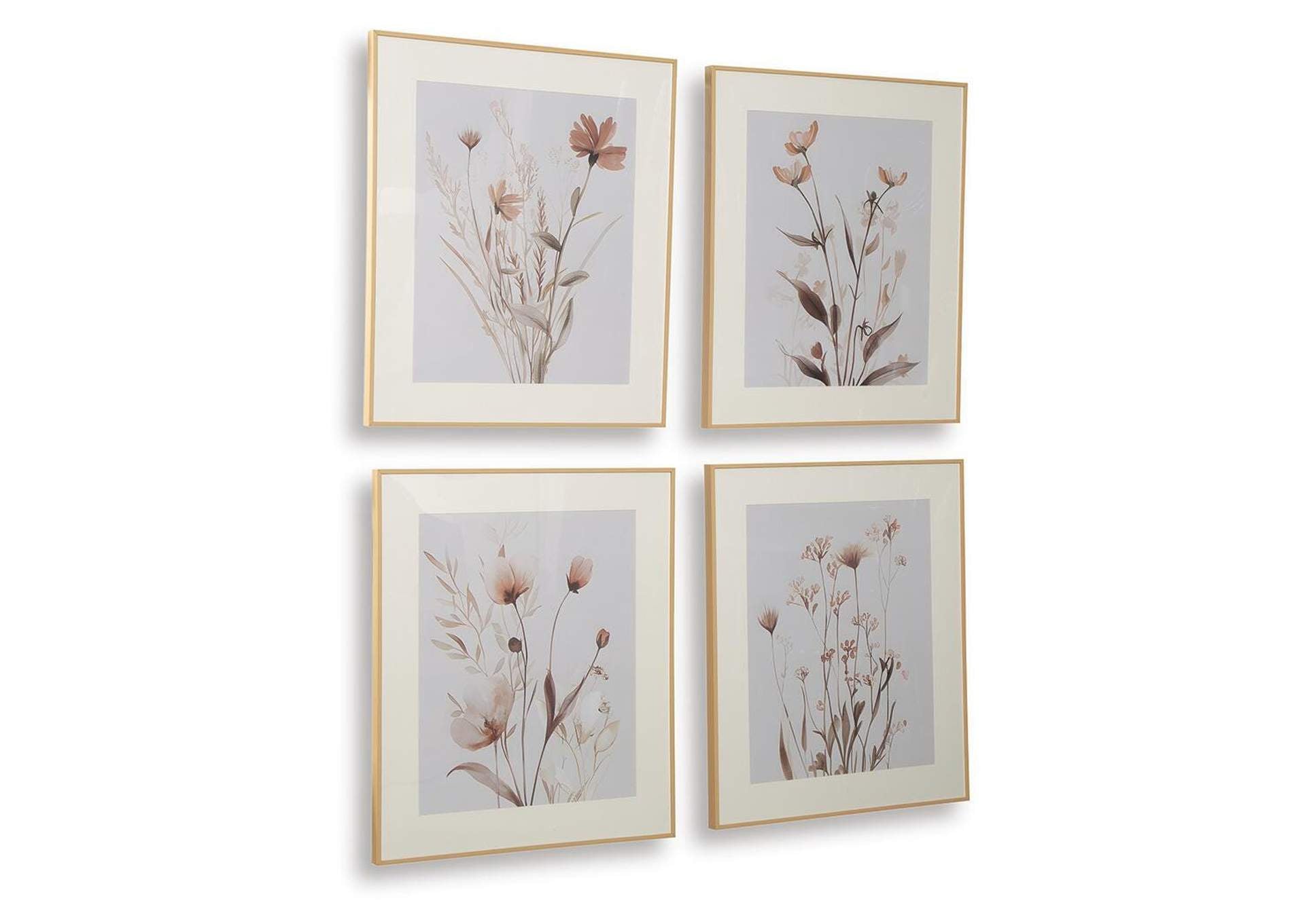 Chettings Wall Art (Set of 4) angled view