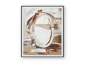 Bradlow Wall Art in Brown/White/Black, front view