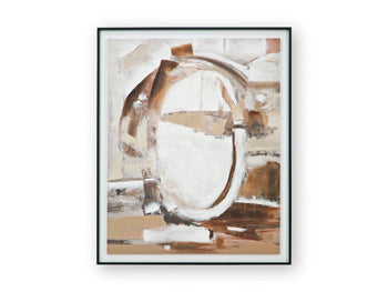 Bradlow Wall Art in Brown/White/Black, front view