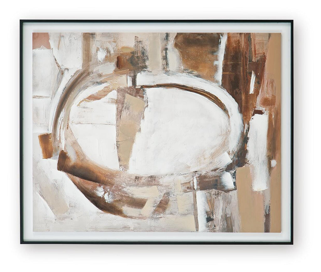 Bradlow Wall Art in Brown/White/Black, front view