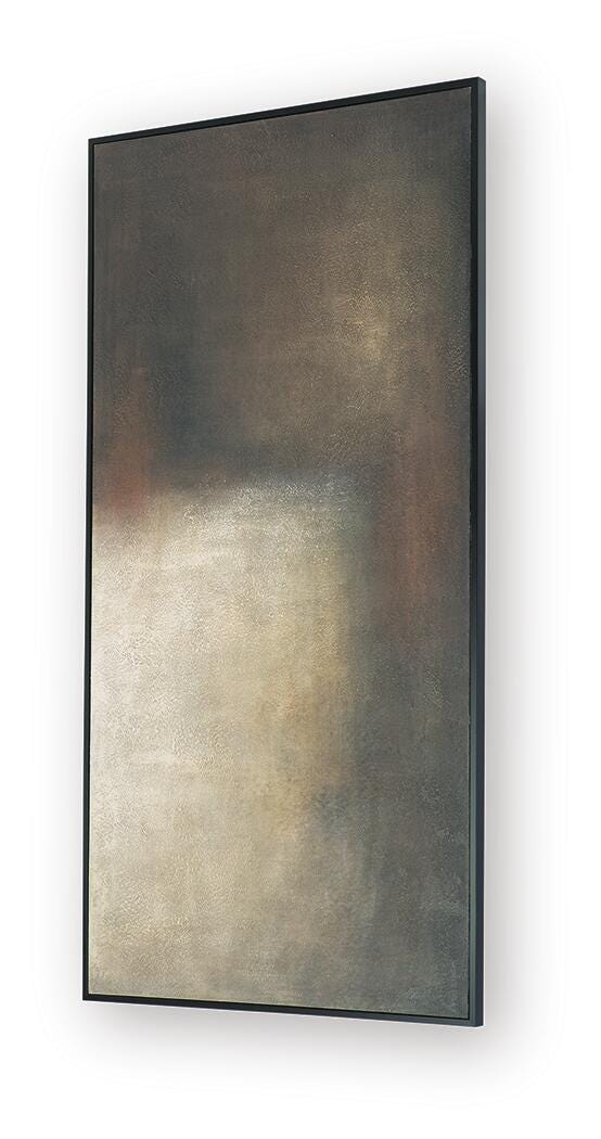 Wernmen Wall Art in Brown/Rust/Cream, angle view
