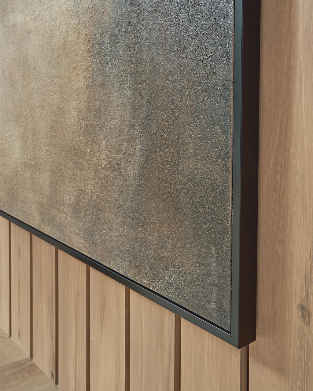 Wernmen Wall Art in Brown/Rust/Cream, detail view