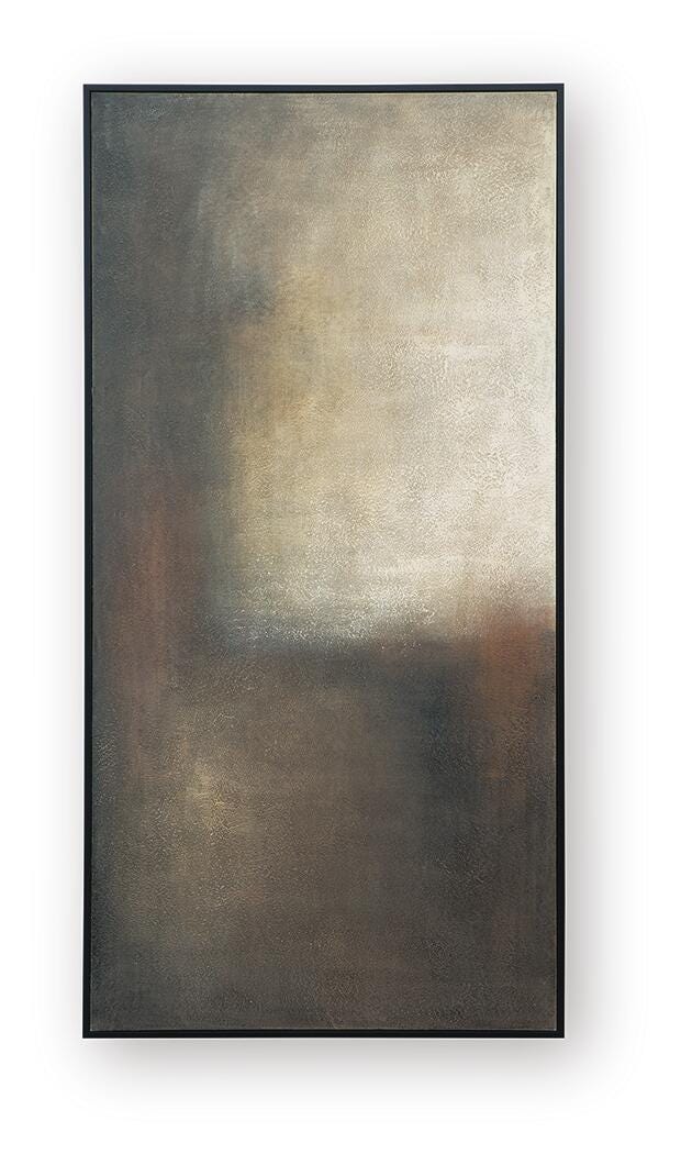 Wernmen Wall Art in Brown/Rust/Cream, front view