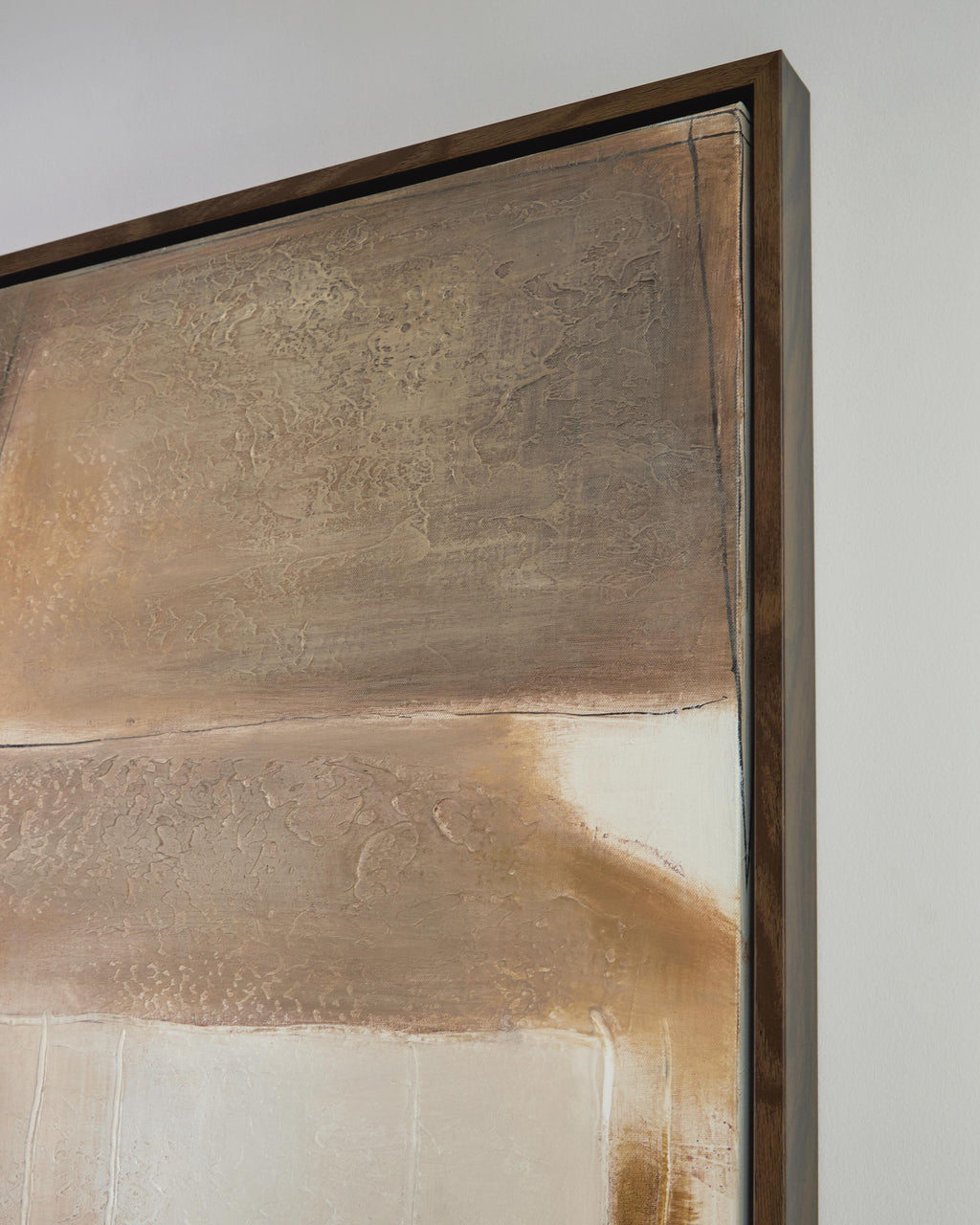 Feyville Wall Art in Black/Brown/Cream, detail view