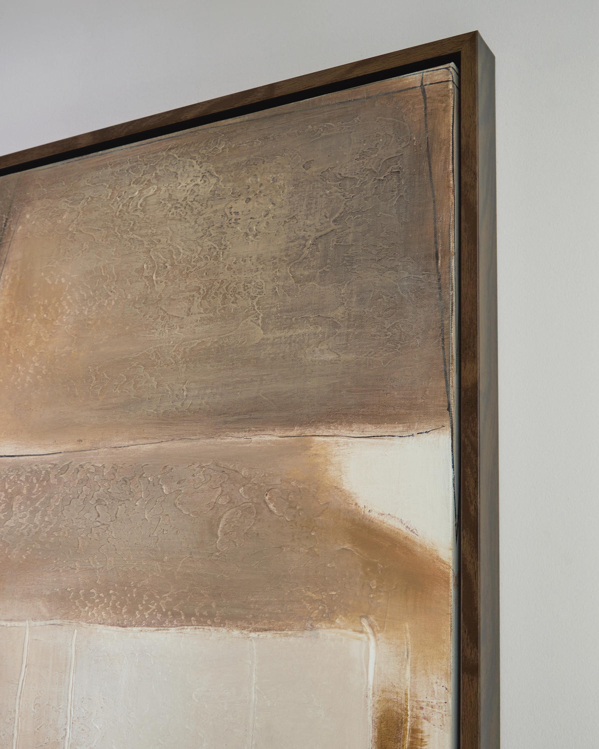 Feyville Wall Art in Black/Brown/Cream, detail view