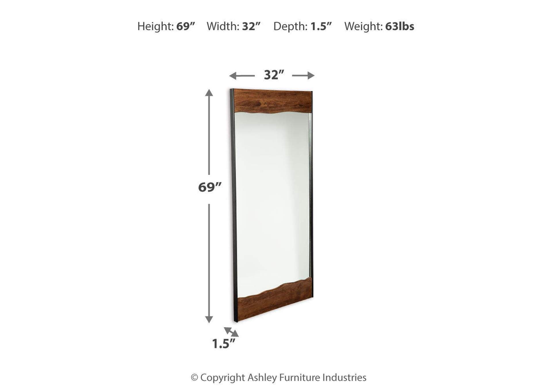 Panchali Floor Mirror dimensions