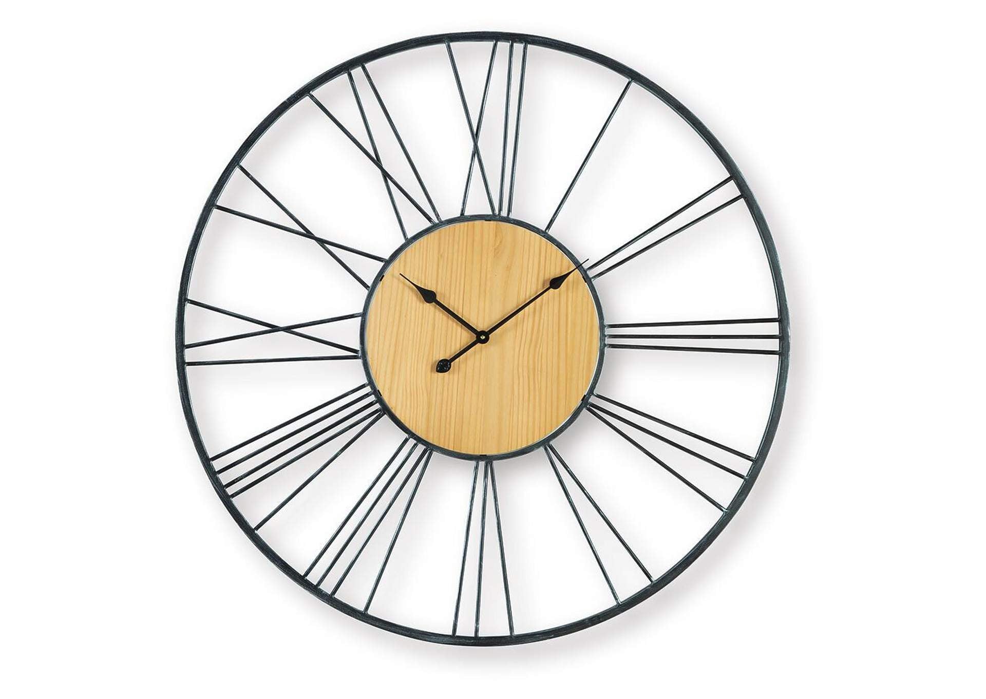 Brockett Wall Clock angled view