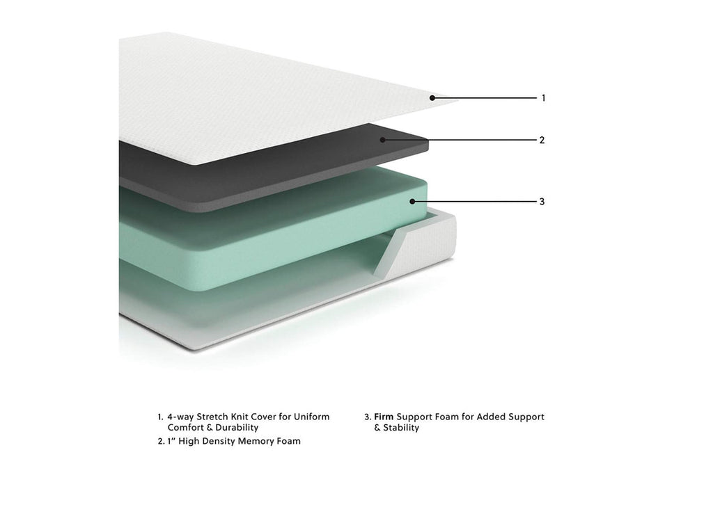 Chime 8 Inch Memory Foam Queen Mattress in a Box