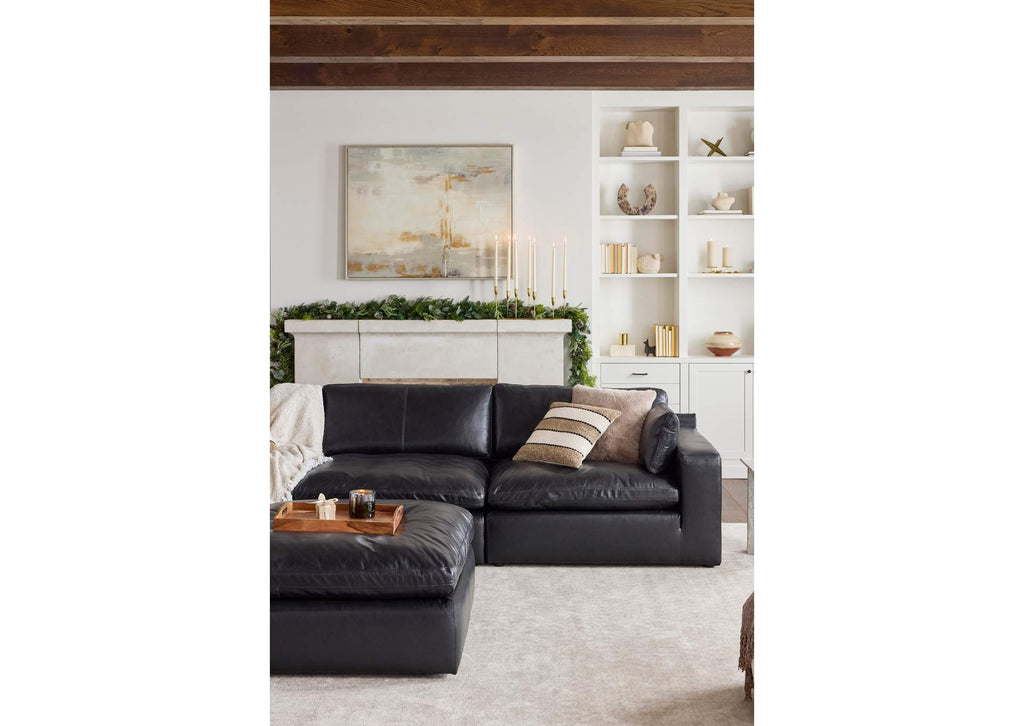 Emilia Leather Modular Sofa and Loveseat