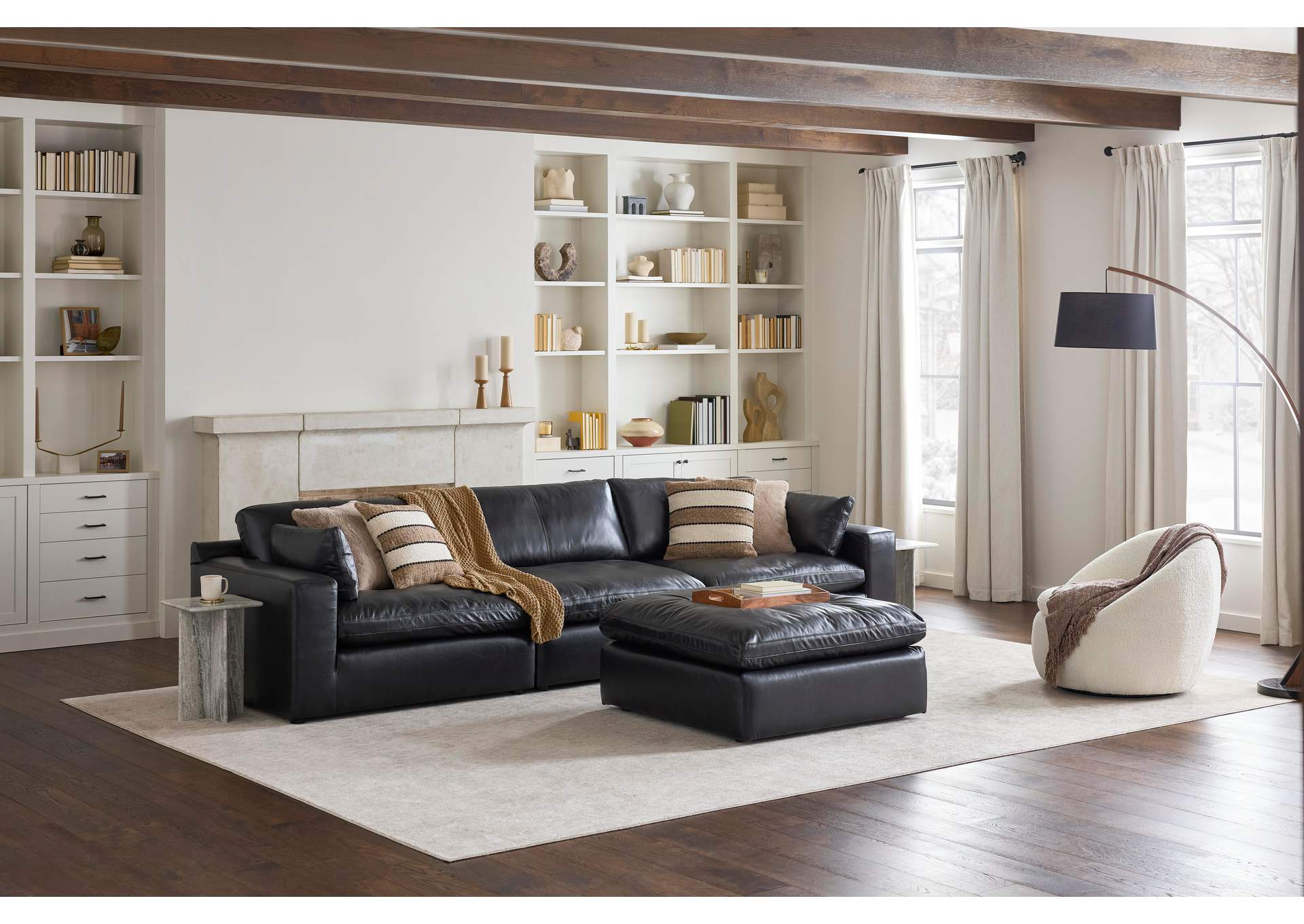 Emilia Oversized Accent Ottoman