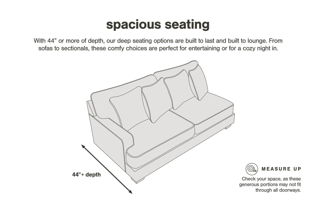 Lindyn sectional, 2-Piece Sectional with Chaise · Left-Facing Chaise · 99 × 70 × 38 in, view 4