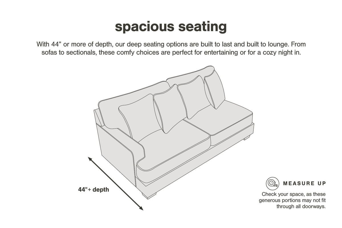 Lindyn sectional, 2-Piece Sectional with Chaise · Left-Facing Chaise · 99 × 70 × 38 in, view 4
