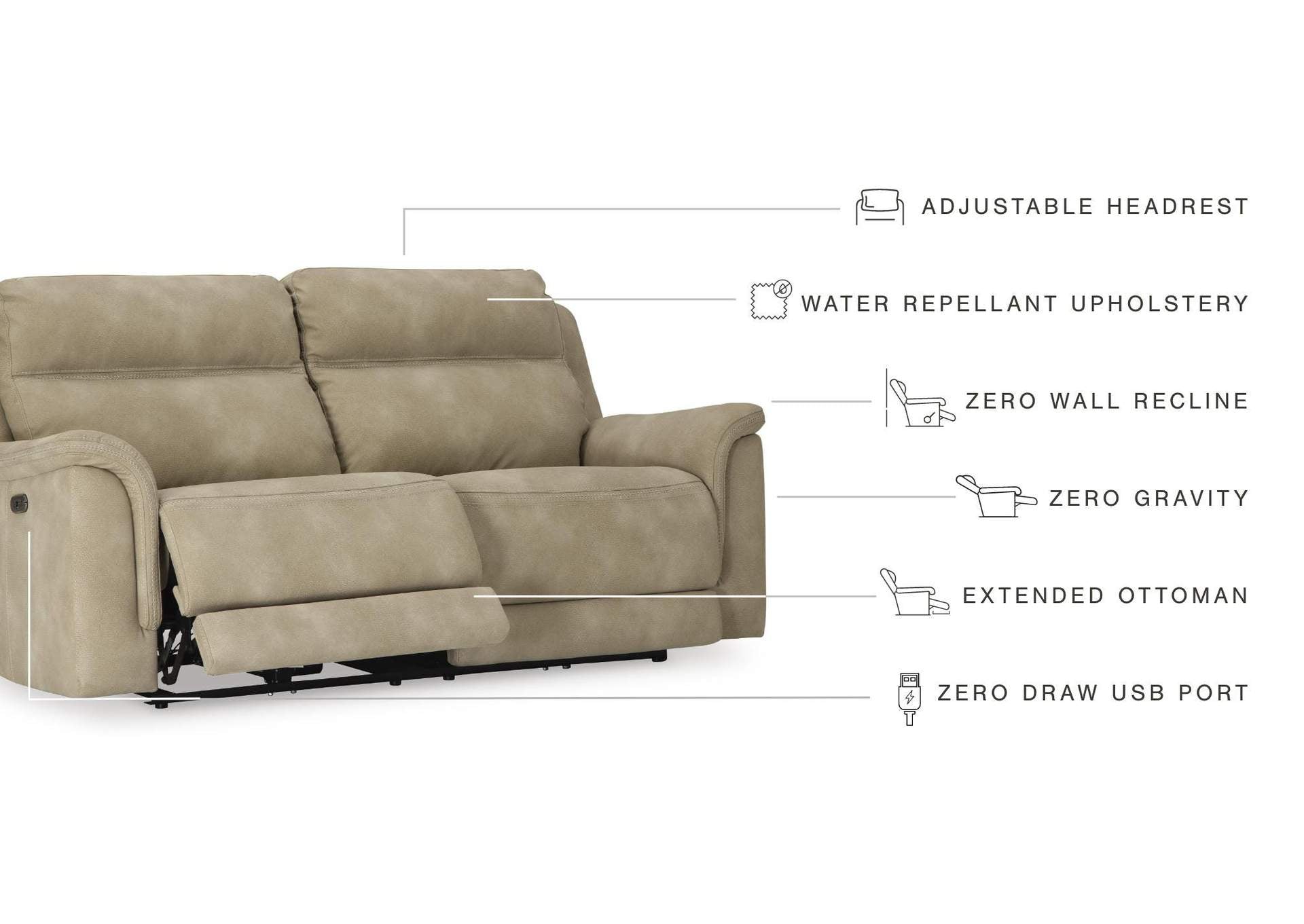 Next-Gen Durapella Power Reclining Sofa