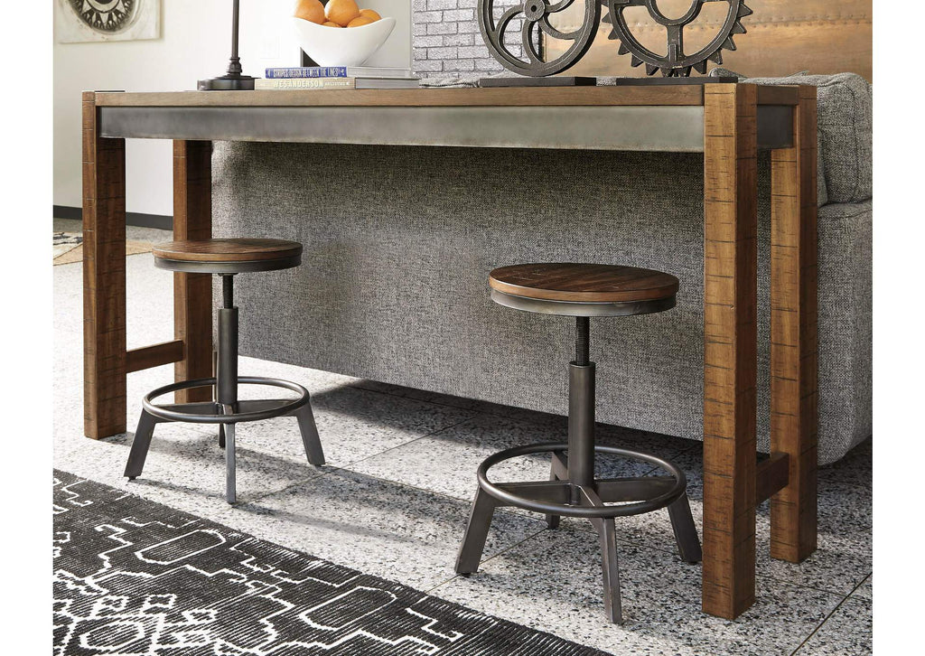 Torjin Counter Height Dining Table and 2 Bar Stools room view