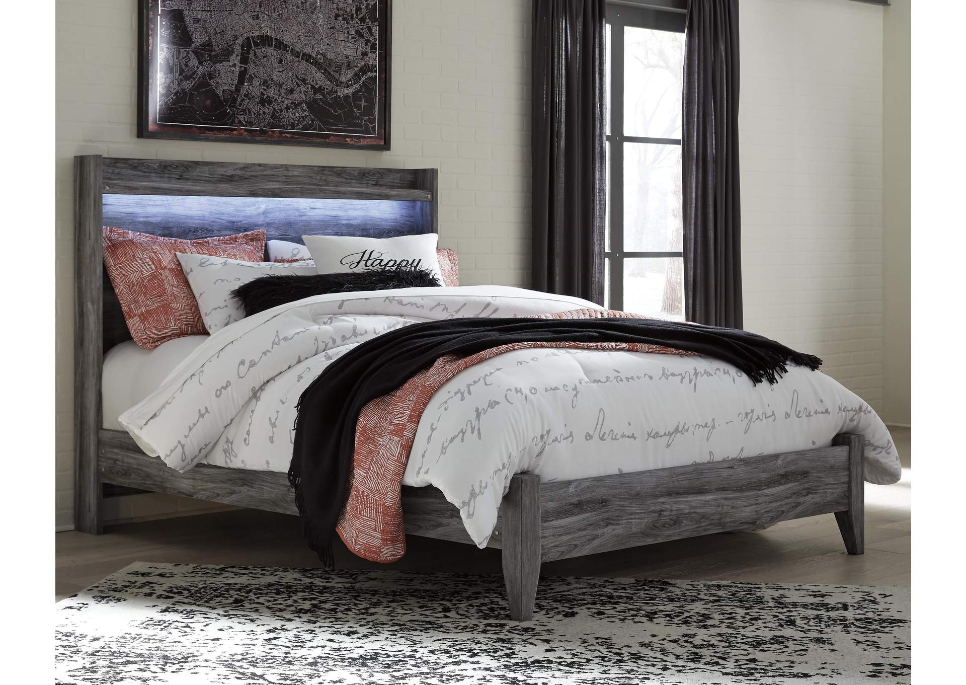 Baystorm Queen Panel Bed room view