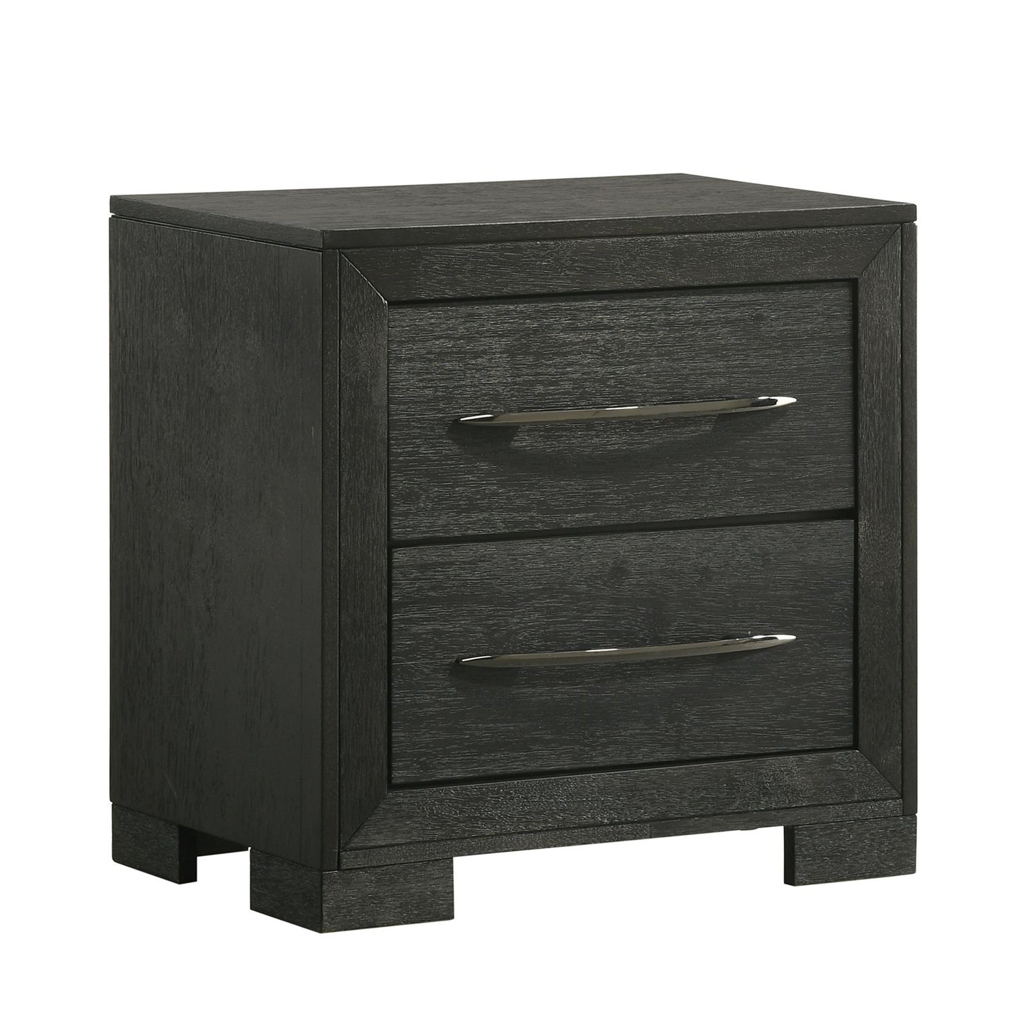 Allan 2-Drawer Nightstand In Black