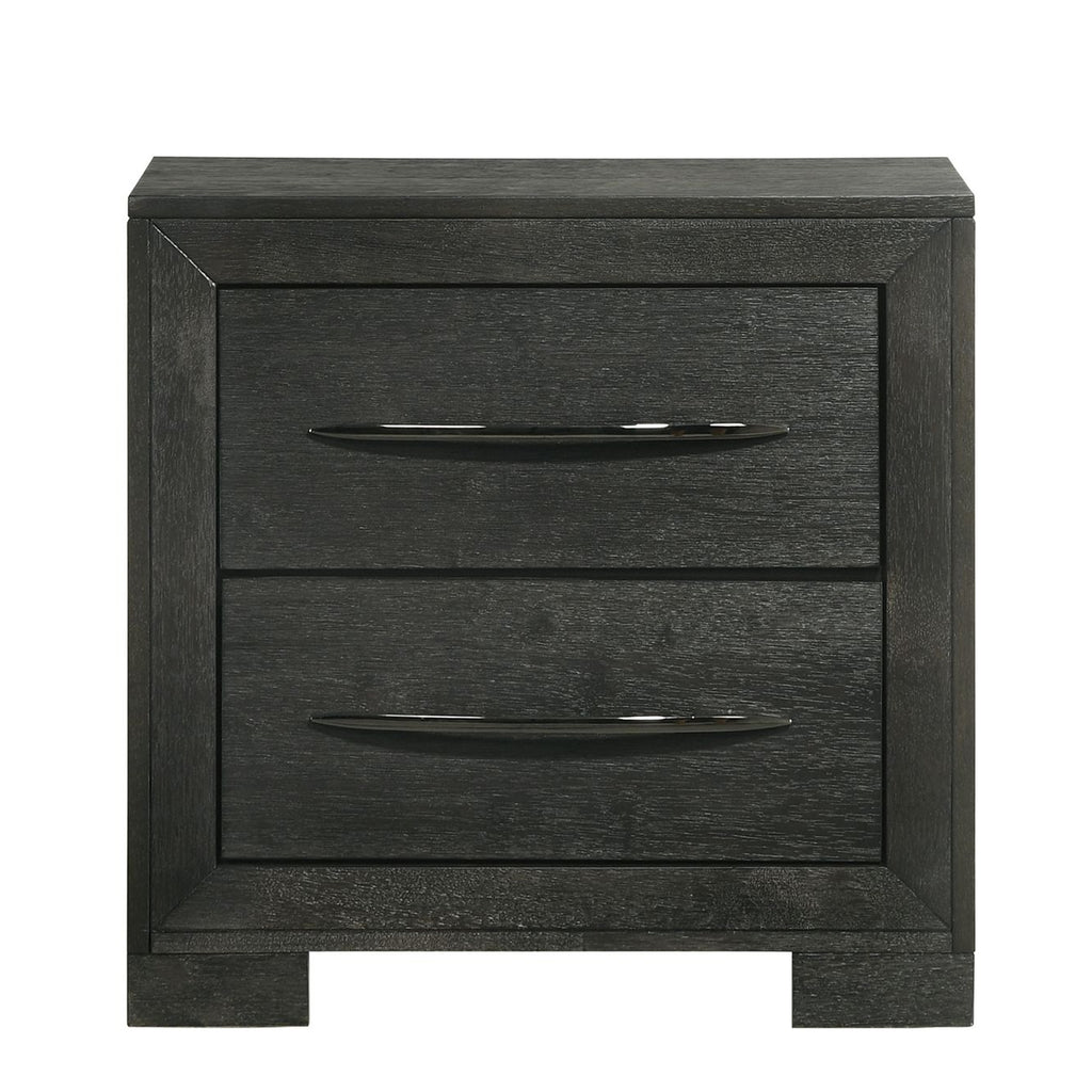 Allan 2-Drawer Nightstand In Black